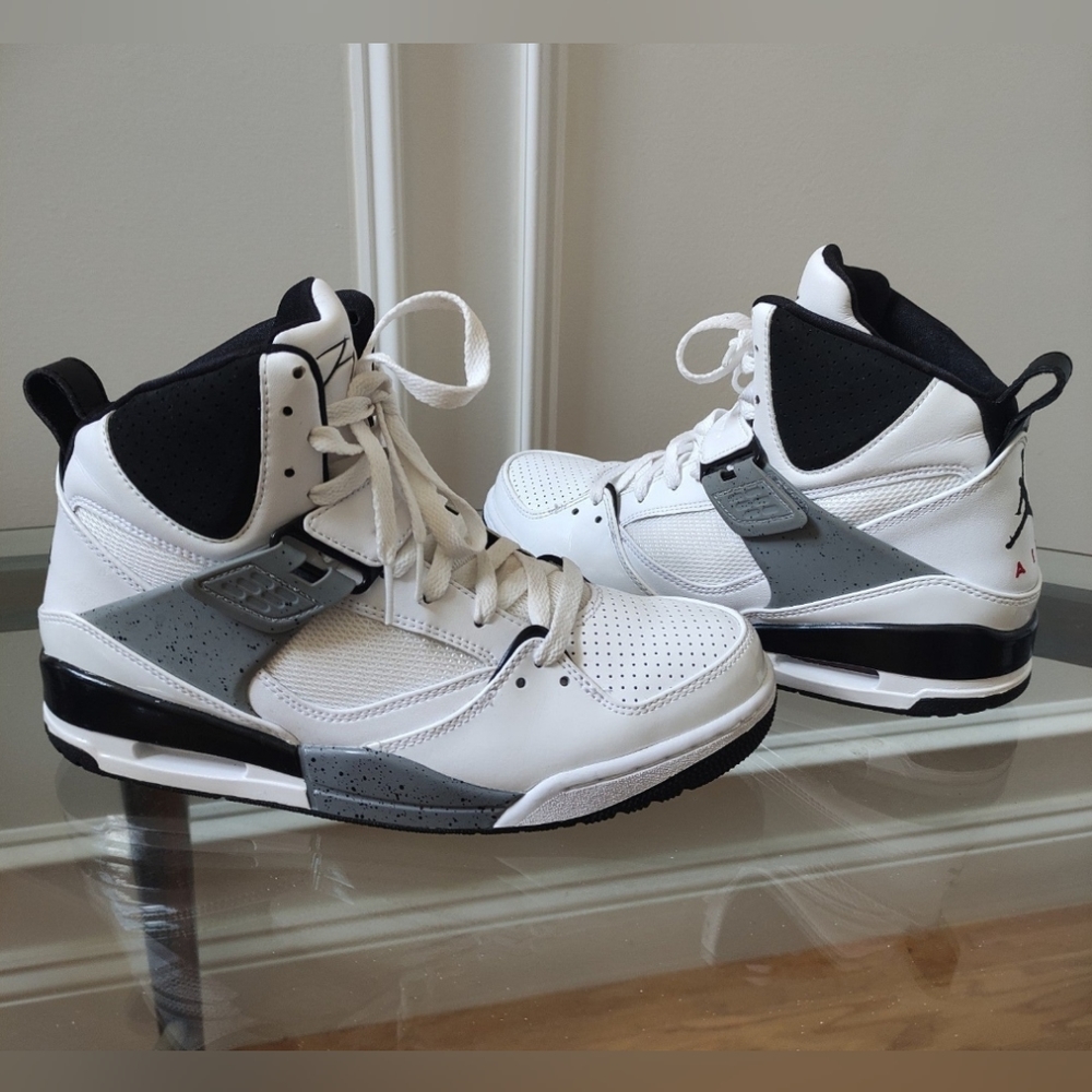 Jordan Flight 45 High White Cement 2010 384519-109 men's 8